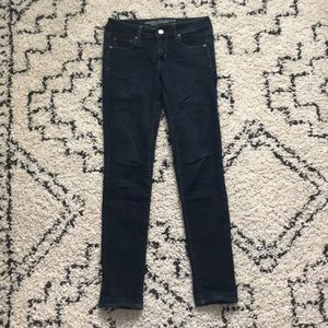 Dark wash skinny Super Stretch AE Jeans